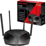 MERCUSYS MR80X AX3000 Wi-Fi Router 6 Dual Band, Wi-Fi Speed up to 2402Mbps (5GHz) + 574Mbps (2.4GHz), 160MHz Channel, 3 Gigabit LAN Ports, Ideal for Xbox/PS4/Steam and 4K Games product image
