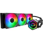 Cooler Master 360 Core II Liquid CPU AIO Cooler – 360mm Radiator, 3X ARGB PWM Fans, Infinity Mirror Dual-Chamber Pump, Quiet Cooling & Easy Installation, AMD AM5/AM4 & Intel LGA 1851/1700, Black product image