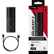 HyperX SoloCast 2 USB Gaming Microphone, Cardioid Pattern, 24-bit/96kHz, Plug-and-Play USB-C, Shock Mount & Pop Filter, Voice Enhance, Easy Setup, PC Compatible, Black | AR0A0AA product image