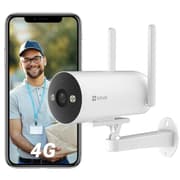 EZVIZ H5 4G Sim Based Smart Home Camera|2K Resolution|Ai Based Human/Vehicle Detection|Color Night Vision|Active Defense|Two Way Talk|Weatherproof|Supports MicroSD product image