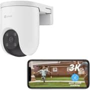 EZVIZ H8C Pro 3K (5MP) Pan & Tilt Wi-Fi Outdoor Security Camera, AI Human & Vehicle Detection, Auto-Zoom , Color & IR Night Vision , Two-Way Audio, Siren & Strobe Light, Wi-Fi & Ethernet, MicroSD up to 512GB & Cloud Storage product image