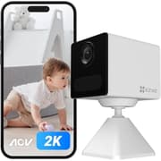 Ezviz CB2 4G Smart Home Battery Camera, 2K Resolution, Always-On Video Mode, Two-Way Talk, Magnetic Base, IR Night Vision, Time-Lapse Recording, 2000mAh Rechargeable Battery, White product image