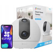 Ezviz C60p Dual Mix Smart Home Wi-Fi Camera, 2K & 2K Dual-Lens Stitching, 360° Panoramic View, IR Night Vision, Smart Tracking, Two Patrol Modes, H.265 Video Compression, White product image