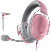 Razer BlackShark V2 X Gaming Headset, 7.1 Surround Sound Capable, TriForce 50mm Drivers, 3.5mm Jack, Breathable Memory Foam Cushion, For PC, PS4, Nintendo Switch, Quartz Pink product image