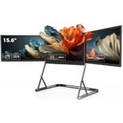 V2COM Q1 15.6" IPS Quad Triple Laptop Monitor Extender 100% sRGB HDR, 360° Rotation, Plug & Play, Compatible with Windows/macOS (M1/M2/M3) product image