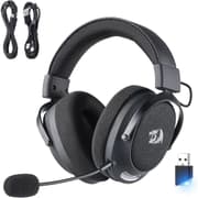 Redragon H858 3-Mode Wireless Gaming Headset, 7.1 Surround Sound, 53 mm Drivers, Memory Foam Ear Pads, Detachable Noise-canceling Microphone, Over-Ear Headphones Works for Mobile, PC/PS5/NS product image