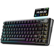 Redragon K708 Wireless Mechanical Keyboard with Screen, Volume Knob & Pre-Lubed Switches - Tri-Mode (Bluetooth/2.4G/USB-C) RGB Gasket Gaming Keyboard, Hot Swappable, 4000mAh Battery for PC, Mac, etc. product image