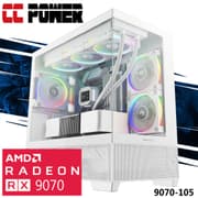 CC Power 9070-105 Gaming PC NEW 14Gen Intel I5 K-Series 14-Cores w/ AMD Radeon 9070 16GB DDR6 & Advanced Air Cooler product image