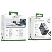 ACEFAST Z1 PD 75W Fast Charger 3 Type-C + 2 USB-A GaN Travel Power Socket with EU / UK / US / AU Plug - Black product image