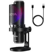 BOYA K9 RGB Gaming Condenser Mic Kit with Pop Filter, Shock Mount, Cover & USB-C Cable – Ideal Podcast Mic Set for Podcasting, Streaming and Gaming (Black) product image