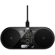 Baseus Digital LED Display 2in1 Wireless Charger 20W Black Universal version (Include USB For type-C 3A 1m) - Black product image