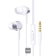Baseus Encok HZ11 3.5mm Jack Wired Earphone, Universal Headset In-Ear Headphone with Mic - White product image