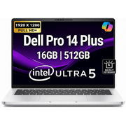 Dell Pro 14 Plus PB14250 (2026) AI Capable PC NEW Intel® Ultra 5 Gen II 236U vPro 8-Cores Elegant & Durable Aluminum Design w/ 3 Years Wrranty , Platinum Silver product image
