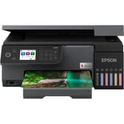 Epson EcoTank L8100 A4 3-in-1 Photo Printer, Epson Smart Panel App, Ink Tank System, 5.400 Pages, 1.500 Photos Color Yield, 1200 DPI x 4800 DPI, 37dB Noise Level, Black product image