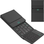 Nillkin Cube Pocket Foldable Keyboard with Touchpad & Wireless Bluetooth, Portable Travel Keyboard for Home or Mobile Office Replaces Keypads and Mouse Combo, Compatible with iPad, Laptop, Tablet USB, Arabic / English - Black product image