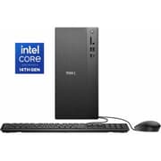 Dell Tower ECT1250 (2025) 14Gen Intel Core i5 14400 10-Cores Powerful, Space-Saving Performance Tower Desktop PC - Black product image