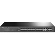 TP-Link Omada SG3428XF 24-Port SFP L2+ Managed Switch with 4 10GE SFP+ Slots, 20x Gigabit SFP Ports, 4x Gigabit SFP/RJ45 Combo Ports, 4x 10G SFP+ Slots, 1x RJ45 Console Port, Black product image