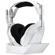 Logitech G Astro A50 X Omni-Platform Wireless Gaming Headset + Base Station for PS5, Xbox, PC: PLAYSYNC Video & Audio Switcher, HDMI 2.1 4K 120Hz VRR, <24 bit/48 kHz, 24hr Battery, 2.4GHz & BT - White product image