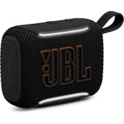 JBL Go 5 - Ultra-Portable Waterproof & Drop-Proof Speaker with JBL Legendary Sound & Ambient Edge Lighting, AirTouch Instant Stereo Pairing or Link Multiple Compatible Speakers via Auracast™ (Black) product image