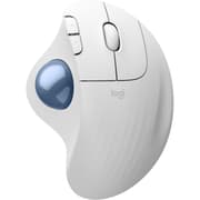 Logitech Ergo M575S Wireless Trackball Mouse, Wireless Ergonomic Mouse with Bluetooth and Encrypted Dongle, Comfortable Thumb Control, Precise and Smooth Tracking, for PC/Mac - White Blue Ball product image