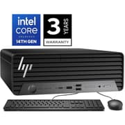 HP Pro SFF 400 G9 Compact Desktop PC 14Gen Intel Core i7 20-Cores Business Class w/ 3 Years Warranty - Black product image