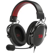 Redragon H541 Wired Gaming Headset with Mic, 53mm Drivers RGB Light Gaming Headphones, 3D Stereo Sound, Soft Memory Earmuffs & Artificial Leather Design for PC, PS4/5, Switch, Xbox. Black product image