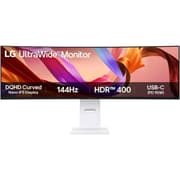 LG 49U950A-W 49" Nano IPS UltraWide Curved 3800R Dual QHD 144Hz 1ms HDR 400 HDMI FreeSync Premium & NVIDIA G-Sync w/ Speakers & USB-C (Power Delivery) , White product image