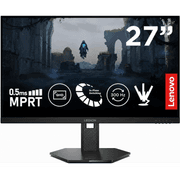 Lenovo Legion 27Q-11 27'' IPS 2K QHD 300Hz HDR10 0.5ms MPRT Gaming Monitor , 2X HDMI 2.1, DP 1.4, DP Cable, AMD FreeSync Premium Tilt/Height/Rotation/Pivot Adjustment - Black product image