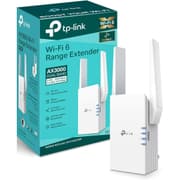 TP-link RE705X AX3000 Mesh WiFi 6 Dual Band Extender, Up to 2402 Mbps Speed, Built-In Access Point Mode, MU-MIMO, Double Channel Speed3 with HE160, Works with Any WiFi Router, White product image