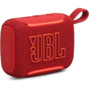 JBL Go 5 - Ultra-Portable Waterproof & Drop-Proof Speaker with JBL Legendary Sound & Ambient Edge Lighting, AirTouch Instant Stereo Pairing or Link Multiple Compatible Speakers via Auracast™ (Red) product image