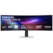 SAMSUNG 49” Odyssey G9 G932 OLED Curved 1800R Dual QHD 240Hz 0.03ms HDR10+ HDMI 2.1 AMD FreeSync Premium Pro & NVIDIA G-Sync, White product image
