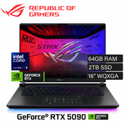 ASUS ROG Strix SCAR 16 (2025) G635LX Intel Core Ultra 9 Gen II 275HX 24-Cores w/ NVIDIA RTX™ 5090 24GB DDR7 & ROG Nebula IPS 2.5K 240Hz Display , Off Black product image