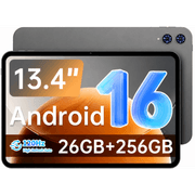 TECLAST T65 (2025) Large 13.4" 120hz Android 16 WIFI & LTE Tablet (256GB Storage / 6GB + 20GB Shared Memory) 10000mAh Battery , Gray product image