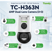 Tiandy TC-H363N I5W/WIFI/Eu/4mm/V4.0 6MP Fixed Color Maker Wi-Fi PT Camera product image