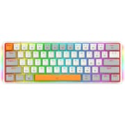 Redragon K642 Akali 60% Mechanical Keyboard, Outemu Red Switches, Hot-Swappable, Detachable Type-C Cable, Programmable Keys & Lighting, ABS Keycaps, English Layout, White product image