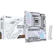 GIGABYTE X870E AORUS PRO X3D ICE ATX AM5 Motherboard, AMD X870E Chipset, 4x DDR5 DIMM Slots, Up to 256GB Max Memory, 1x PCIe 5.0 x16 with PCIe UD Slots, 4x M.2 Slots product image