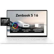ASUS Zenbook S 16 UM5606GA-SR137W AI Laptop | AMD Ryzen AI 7 445 | 32GB LPDDR5X | 1TB SSD | 16" 3K OLED Touch 120Hz | Windows 11 Home | Scandinavian White product image