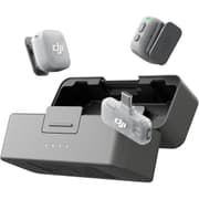 DJI Mic Mini 2 (2 TX + 1 Mobile RX + Charging Case), Lavalier Wireless Vlogging Mic for iPhone/Android/Camera, Bluetooth Microphone, Plug-And-Play, 90h Battery, Streaming, Noise Cancelling product image