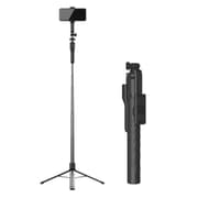 JMARY KT-239 1.75m Telescopic Selfie Stick Tripod Stand Cell Phone Clip Rotation Design Camera Mount Holder - Black product image