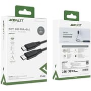 ACEFAST C3-03 for iPhone 15 Series 60W High Power USB-C to USB-C TPE Charging Data Cable 1.2m - Black product image