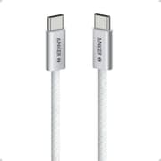 Anker Zolo USB C to USB C Cable, Full-Speed 240W Charging Cable, Dirt-Resistant Unibody, 5.8mm Thickness, 480 Mbps Data Transfer, Durable Braided Exterior, 1M Cable Length, White product image