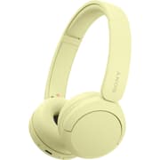 Sony CH520 Wireless Headphones, Bluetooth 5.2, 2.4GHz Band Frequency, Up to 40 Hours Continuous Communications, Up to 3 Hours Charing Time, Yellow product image