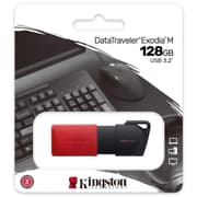 Kingston DataTraveler Exodia M 128GB USB 3.2 Flash Drive - Red / Black product image