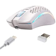 Redragon M808 Storm Pro Wireless RGB Honeycomb 16,000 DPI Optical Sensor 7 Programmable Buttons - White product image