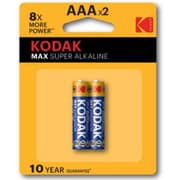 Kodak MAX AAA Super Alkaline Batteries (1.5V, 2800mAh, 2-Pack) product image