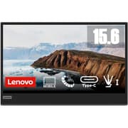Lenovo L15 15.6" IPS Portable Monitor Full HD Resolution 250 nits Brightness 60Hz Refresh Rate USB-C Ports Height-Adjustable Stand Flicker-Free Technology, Grey product image