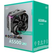 DEEPCOOL AS500 PLUS CPU Air Cooler with 5 Heatpipes 2x140mm PWM Fans ARGB LED For Intel/AMD product image