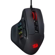 Redragon M811 Aatrox MMO Gaming Mouse, 15 Programmable Buttons Wired RGB Mouse w/Ergonomic Natural Grip Build, 10 Side Macro Keys, Software Supports DIY Keybinds & Backlit product image