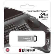 Kingston DataTraveler Kyson 64GB High Performance USB 3.2 Metal Flash Drive product image