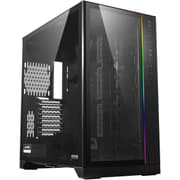 LIAN LI O11 Dynamic XL ROG Certificated Tempered Glass Front & Left Side w/ ARGB Front Bar -Black product image